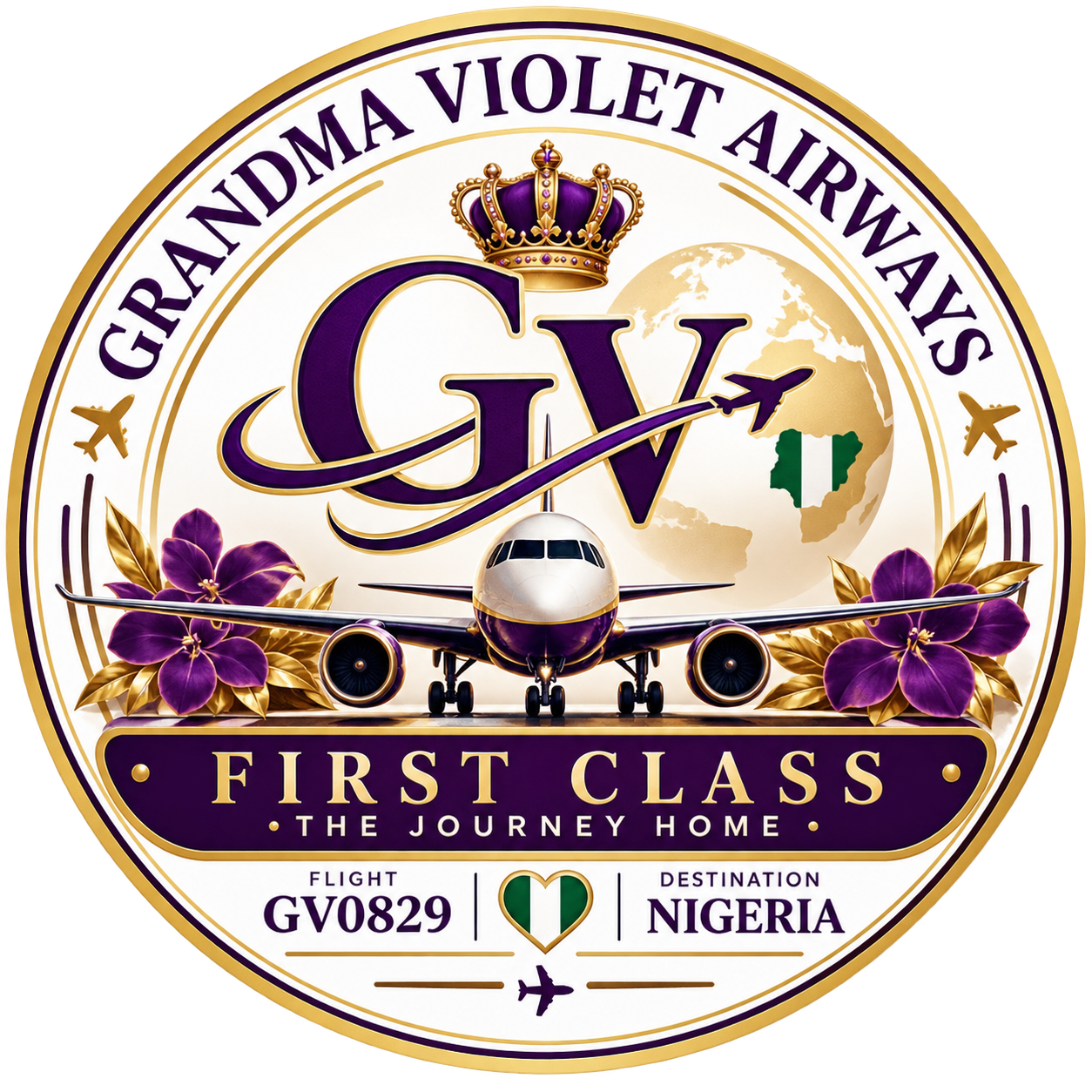 Grandma Violet Airways emblem